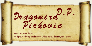 Dragomira Pirković vizit kartica